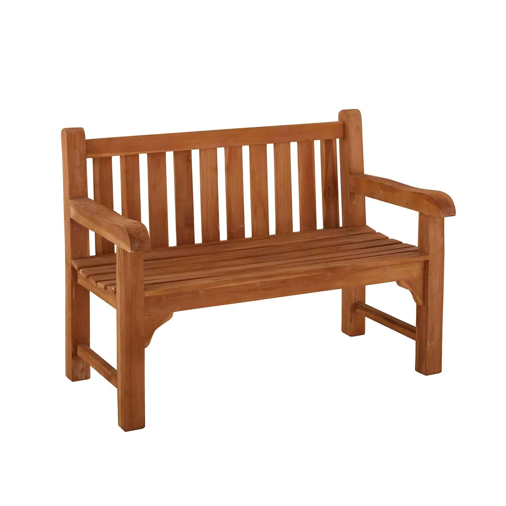Windsor 3-Seater Outdoor Bench - Brown, Teak