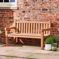 Windsor 3-Seater Outdoor Bench - Brown, Teak
