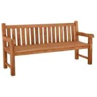 Windsor 4-Seater Outdoor Bench - Brown, Teak