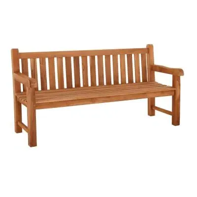 Windsor 4-Seater Outdoor Bench - Brown, Teak