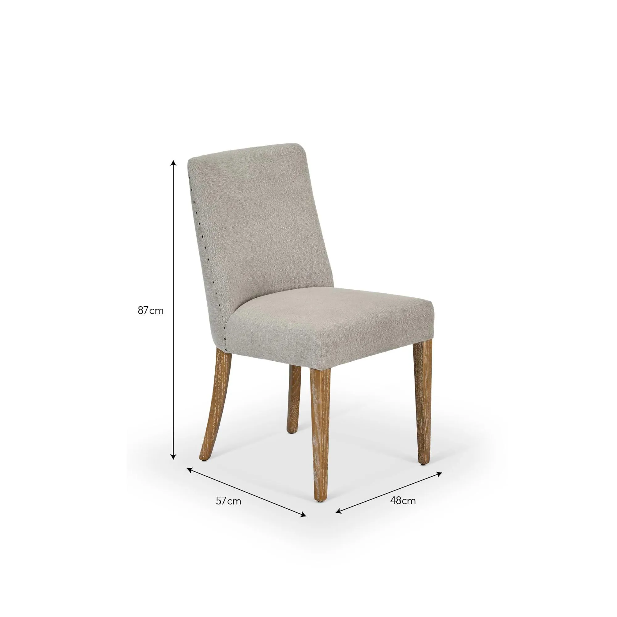 Wraysbury Dining Chair Set of 2 - Grey