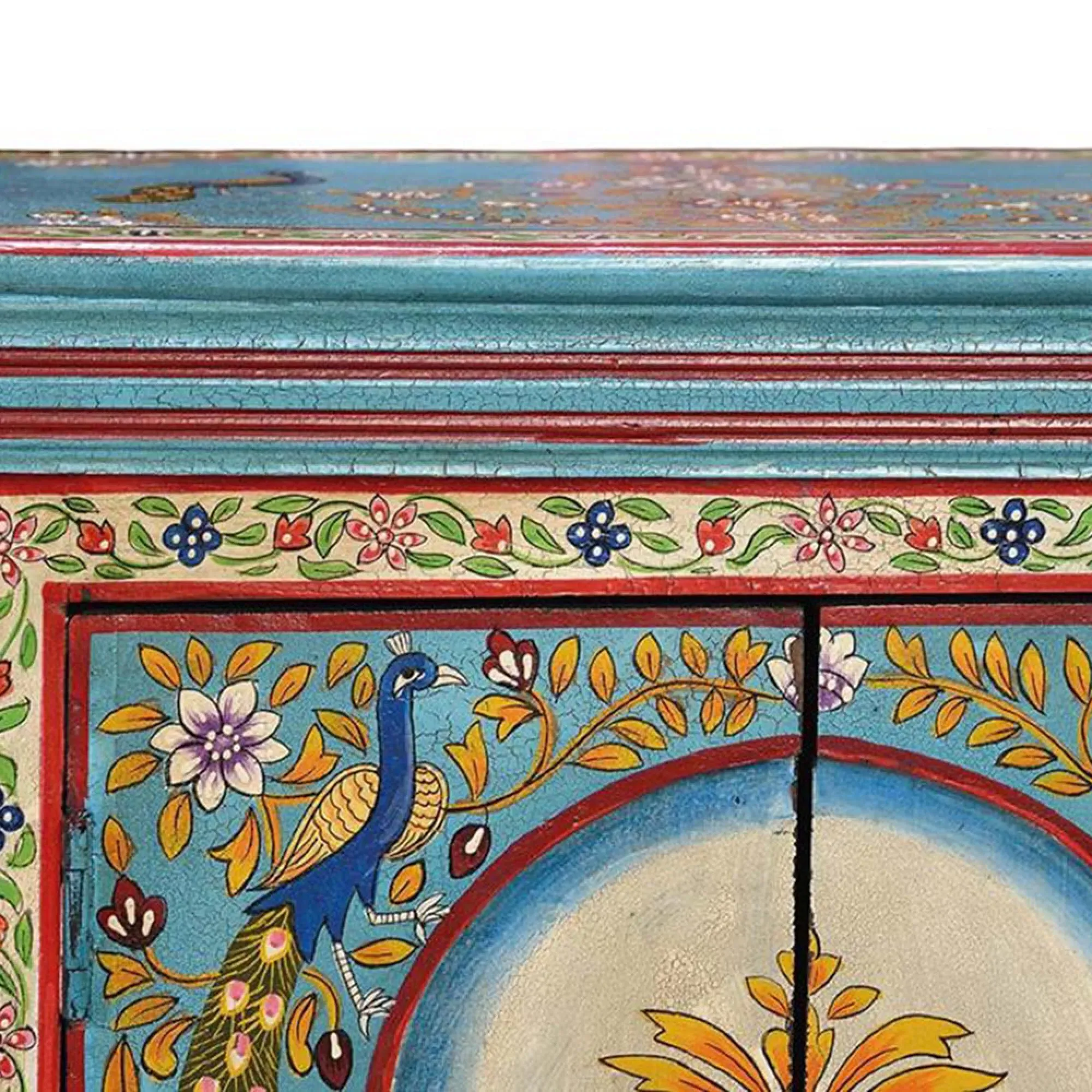 Abali 2 Door Bedside Table - Mango Wood