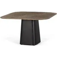 Aberaeron Square Coffee Table - Bronze, Black