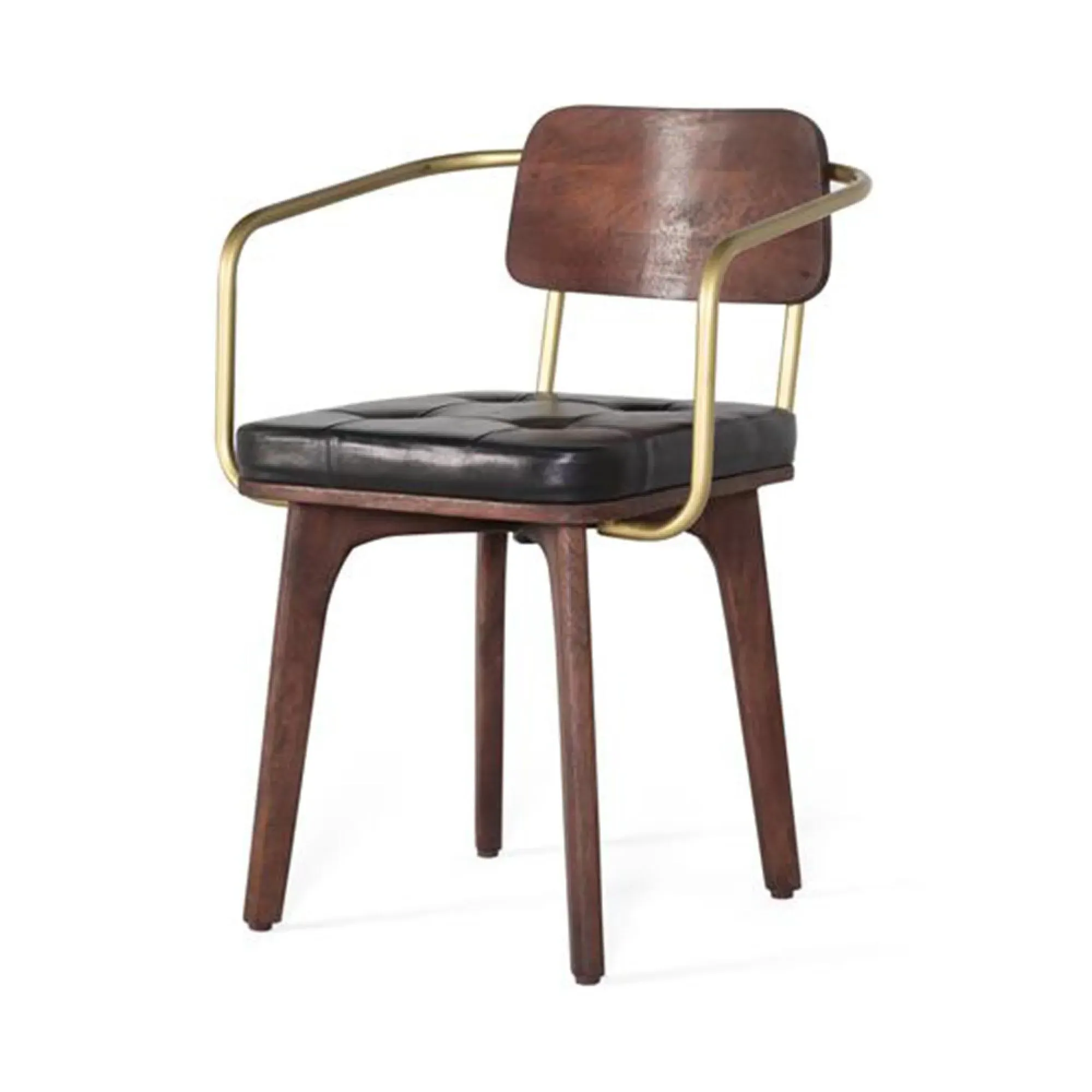 Adelina Dining Armchair - Brown, Mango Wood