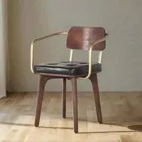 Adelina Dining Armchair - Brown, Mango Wood