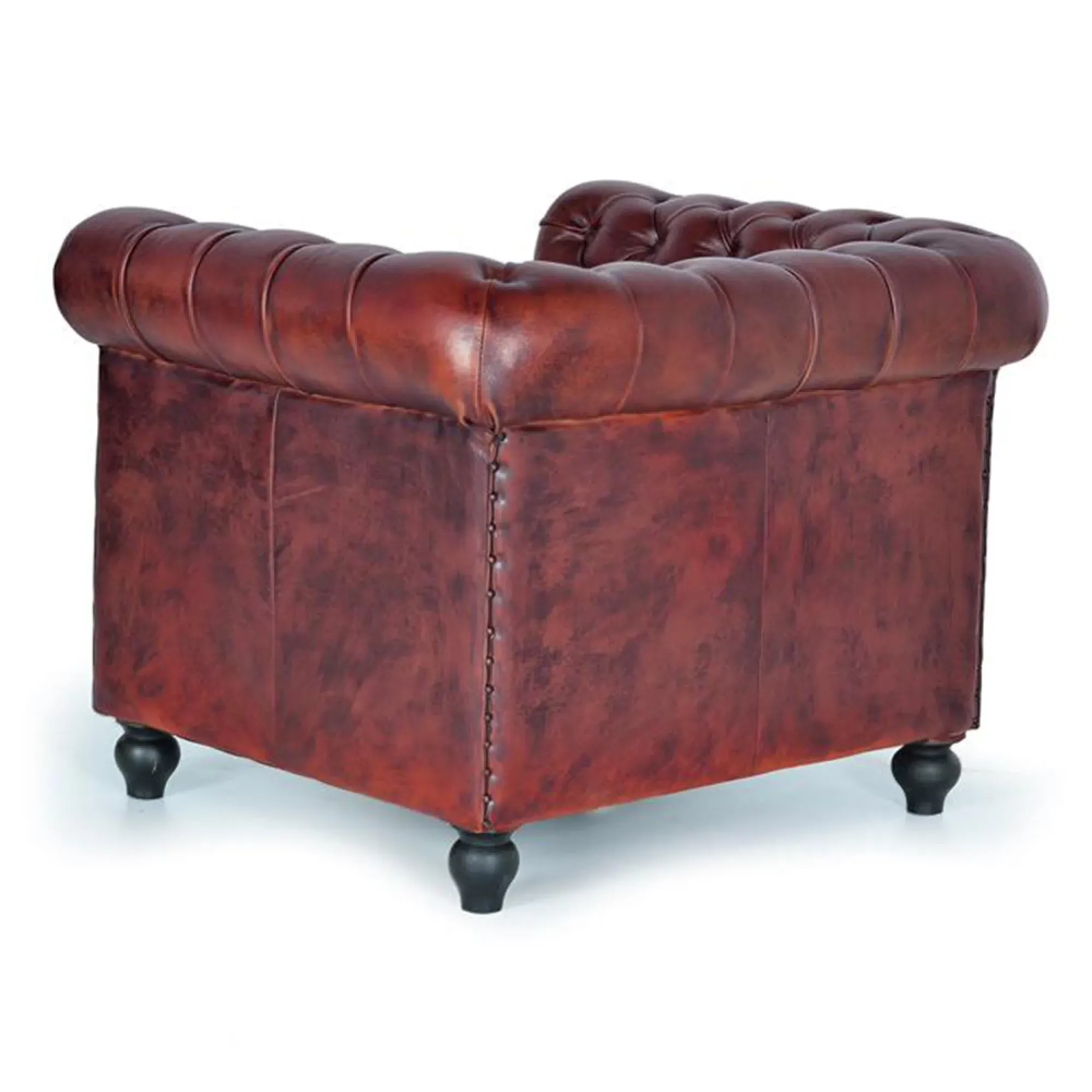 Angwin Chester Armchair - Brown, Leather