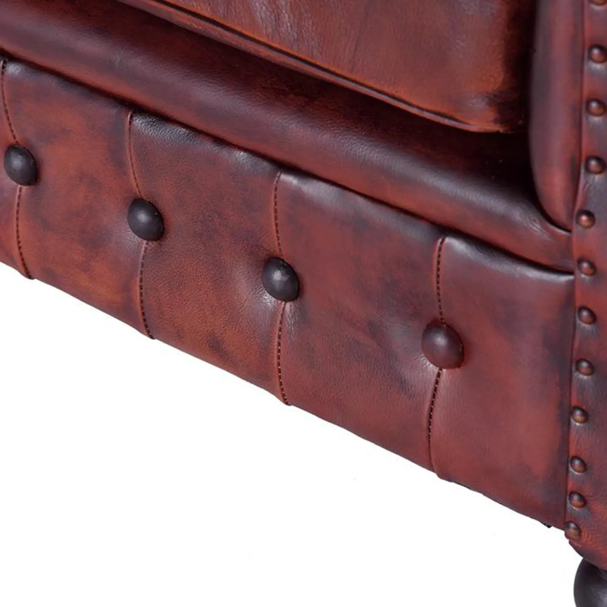 Angwin Chester Armchair - Brown, Leather