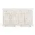 Arcova Carved 4 Door Sideboard - Antique White, Mango Wood