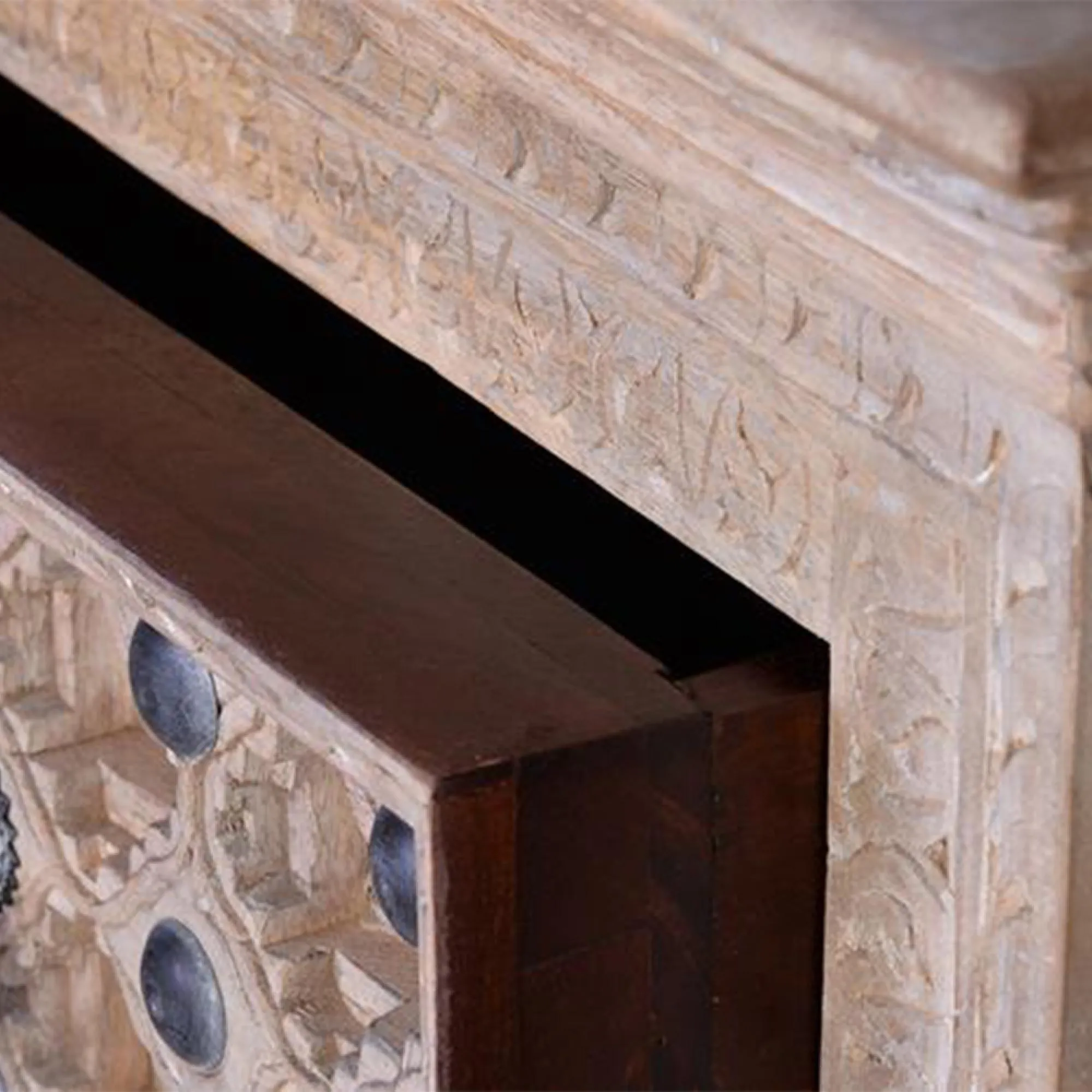 Arezzo 2 Drawer Bedside Cabinet - Natural, Mango Wood