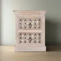 Arezzo 2 Drawer Bedside Cabinet - Natural, Mango Wood
