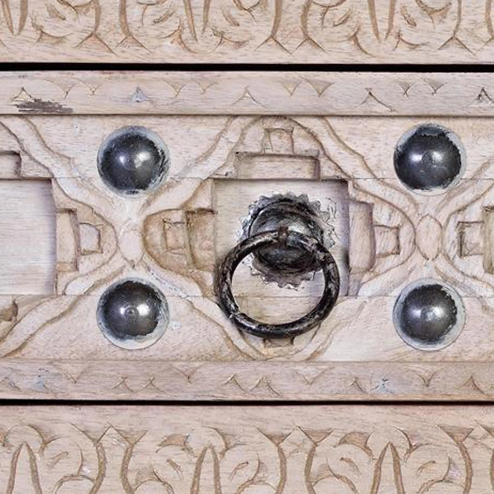 Arezzo 3 Door Medium Sideboard - Natural, Mango Wood