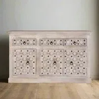 Arezzo 3 Door Medium Sideboard - Natural, Mango Wood