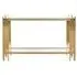Arezzo Console Table - Gold, Glass