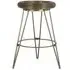 Asti Round Bar Stool - Gold, Metal