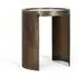 Asti Round Side Table - Gold, Metal