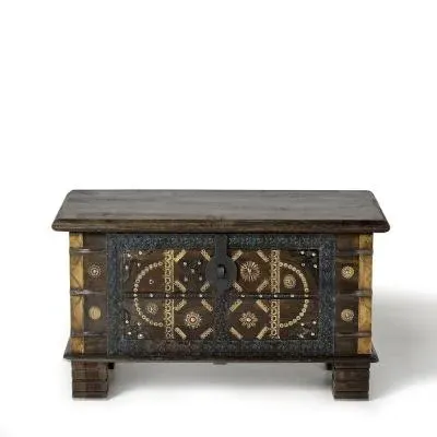 Aurach Storage Trunk - Dark Brown, Mango Wood image