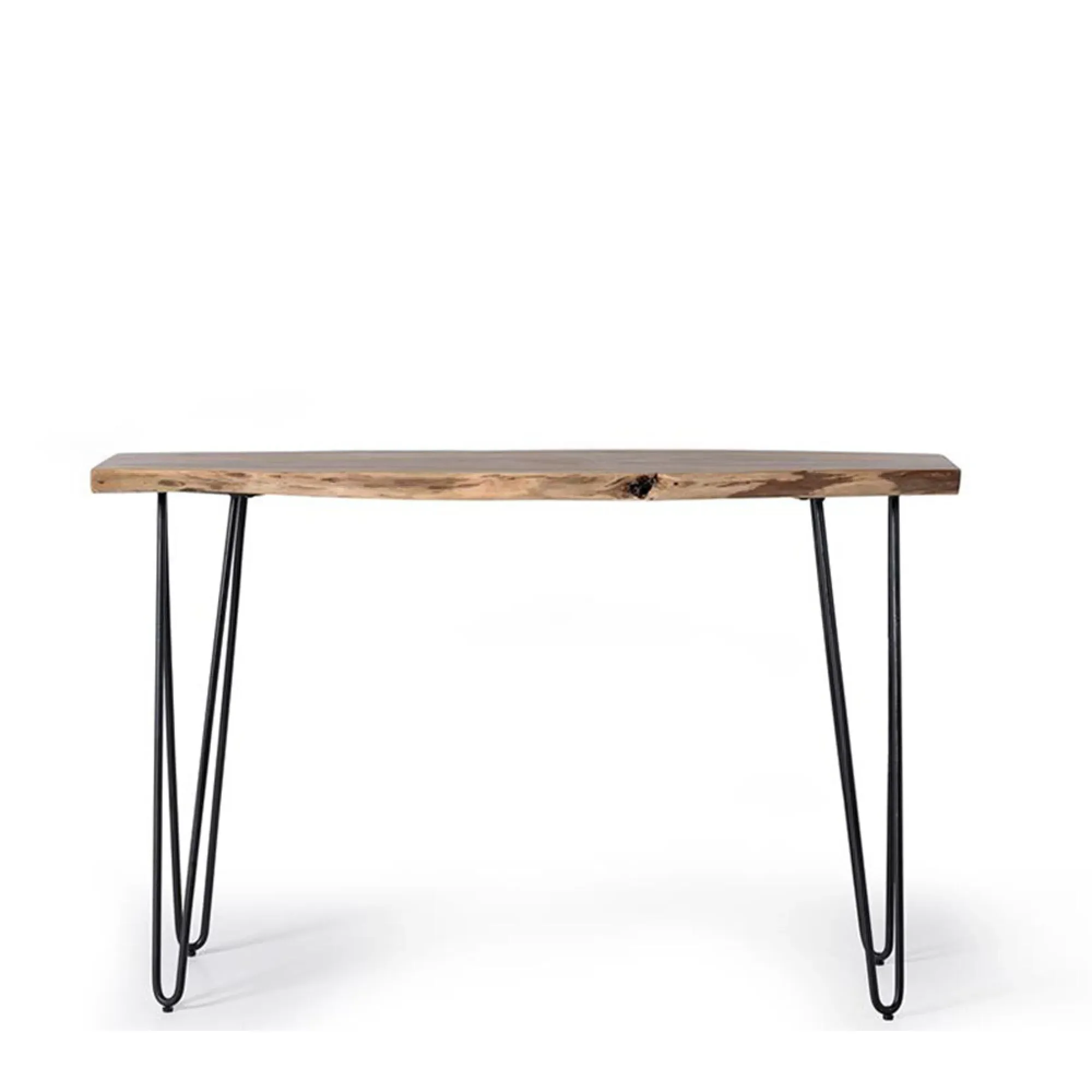 Avellino Console Table with Hairpin Legs - Natural, Acacia