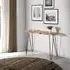 Avellino Console Table with Hairpin Legs - Natural, Acacia
