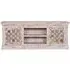 Awendaw 2 Door TV Unit - White Washed, Mango Wood