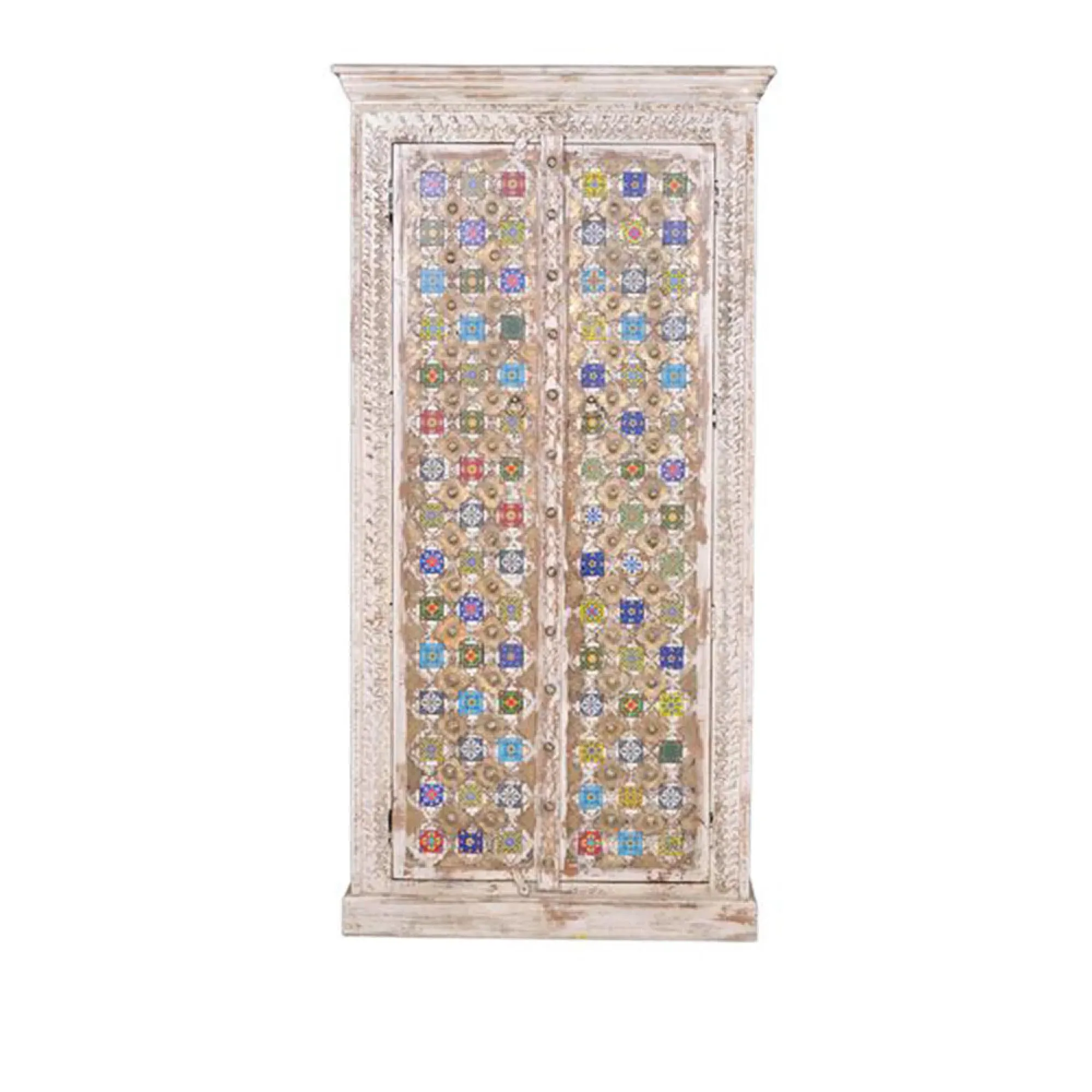 Awendaw 2 Door Wardrobe - White, Mango Wood