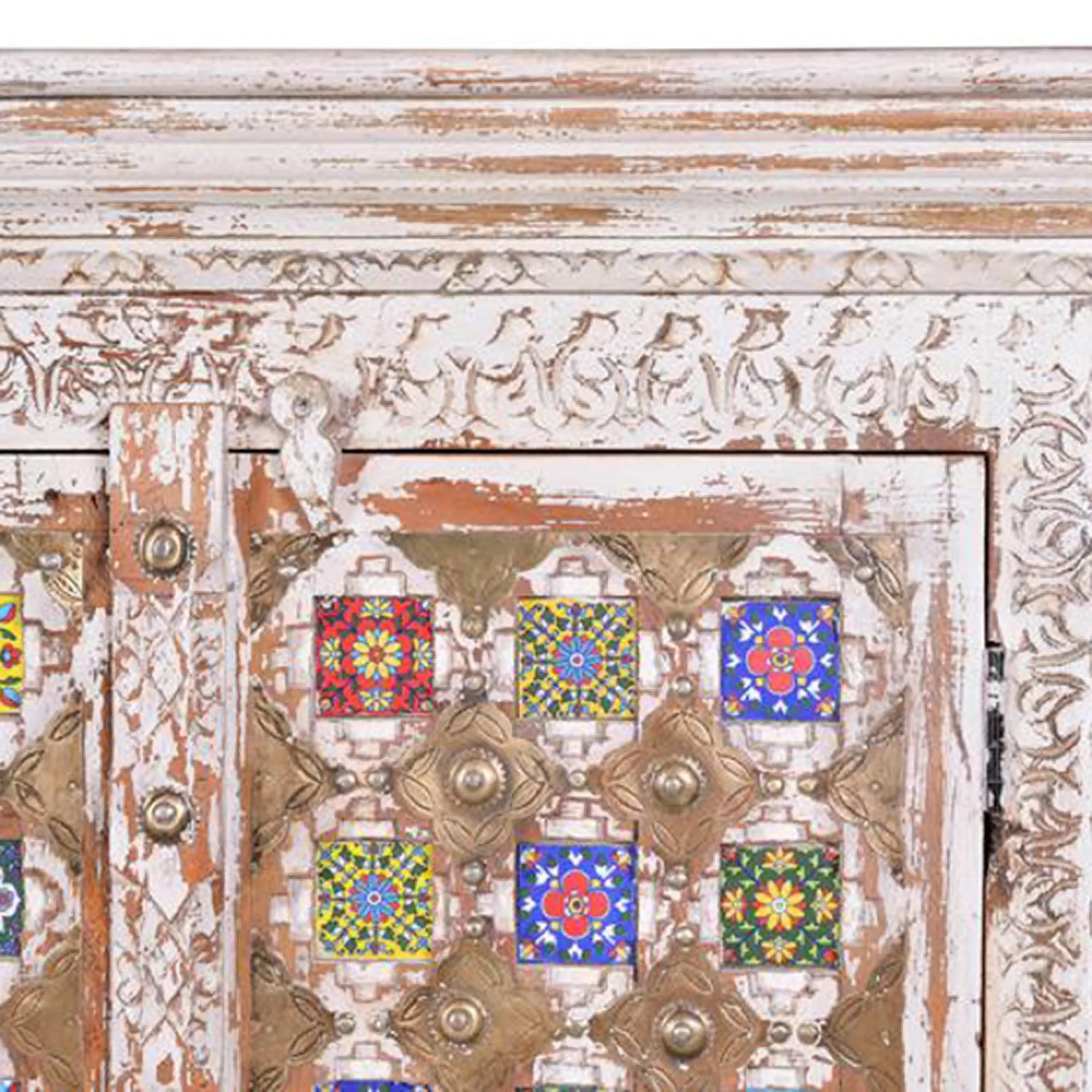 Awendaw 2 Door Wardrobe - White, Mango Wood