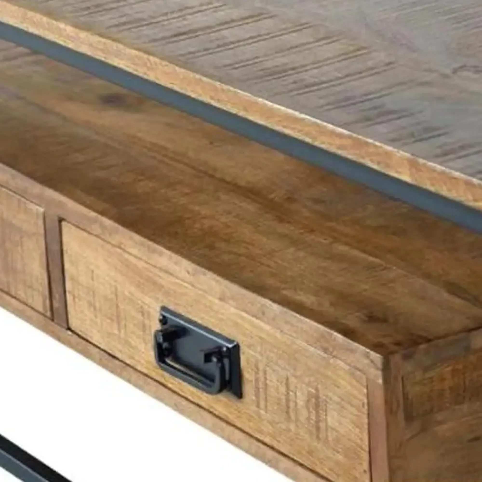 Bergamo 2 Drawer Coffee Table - Natural, Mango Wood