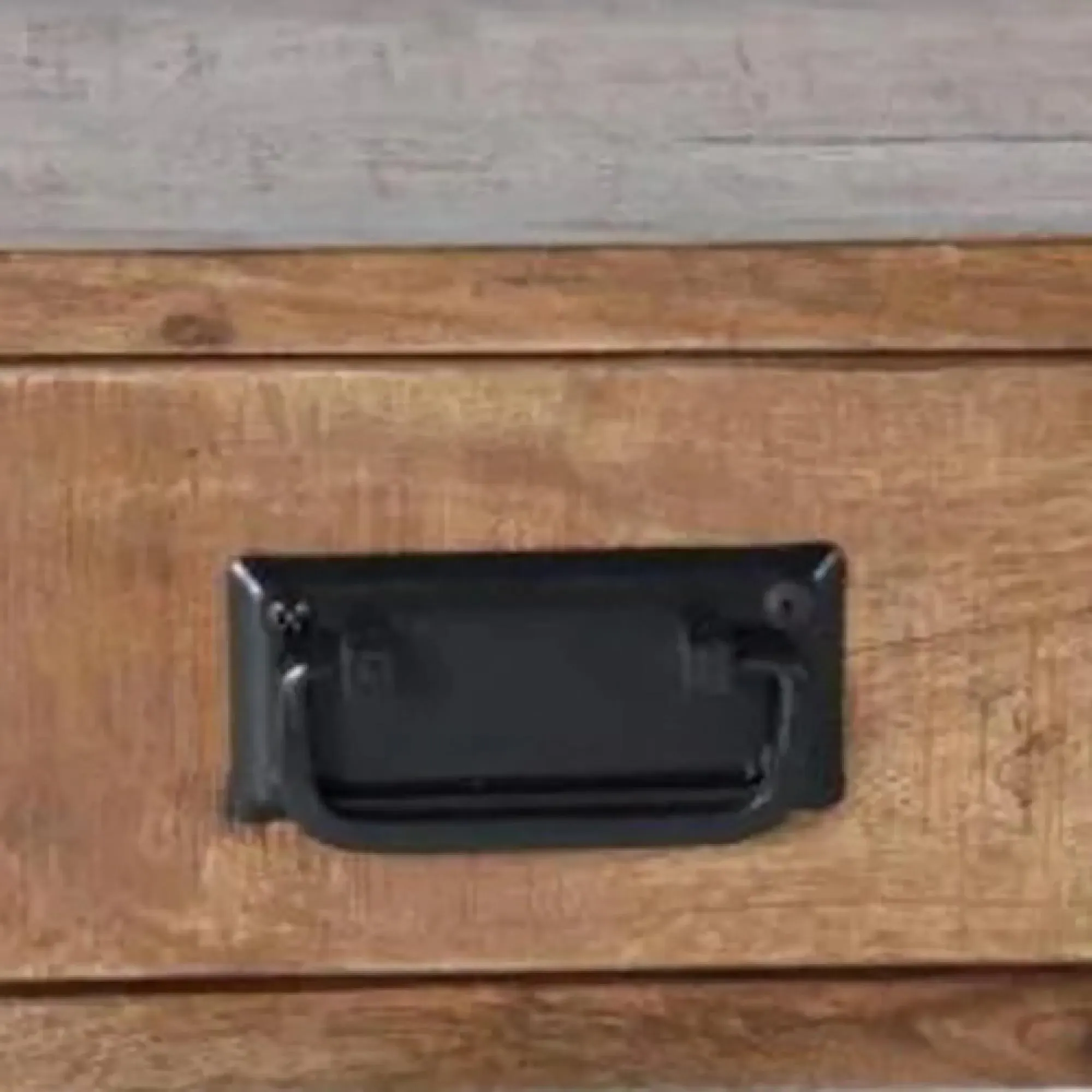 Bergamo Industrial 2 Drawer Console Table - Mango Wood