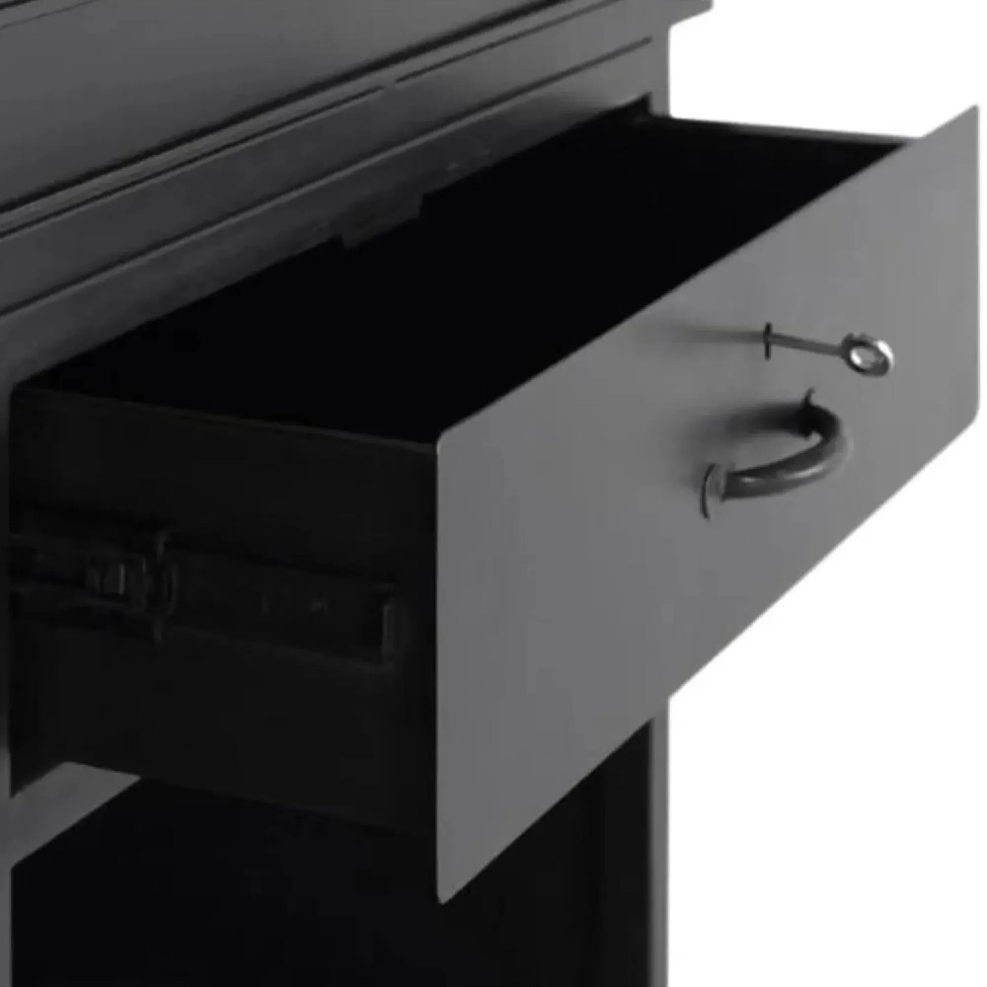 Blanford Bar Counter - Black, Mango Wood
