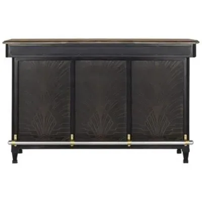 Blanford Bar Counter - Black, Mango Wood image