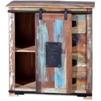 Bletas Small Sideboard with Sliding Door - Recycled Wood
