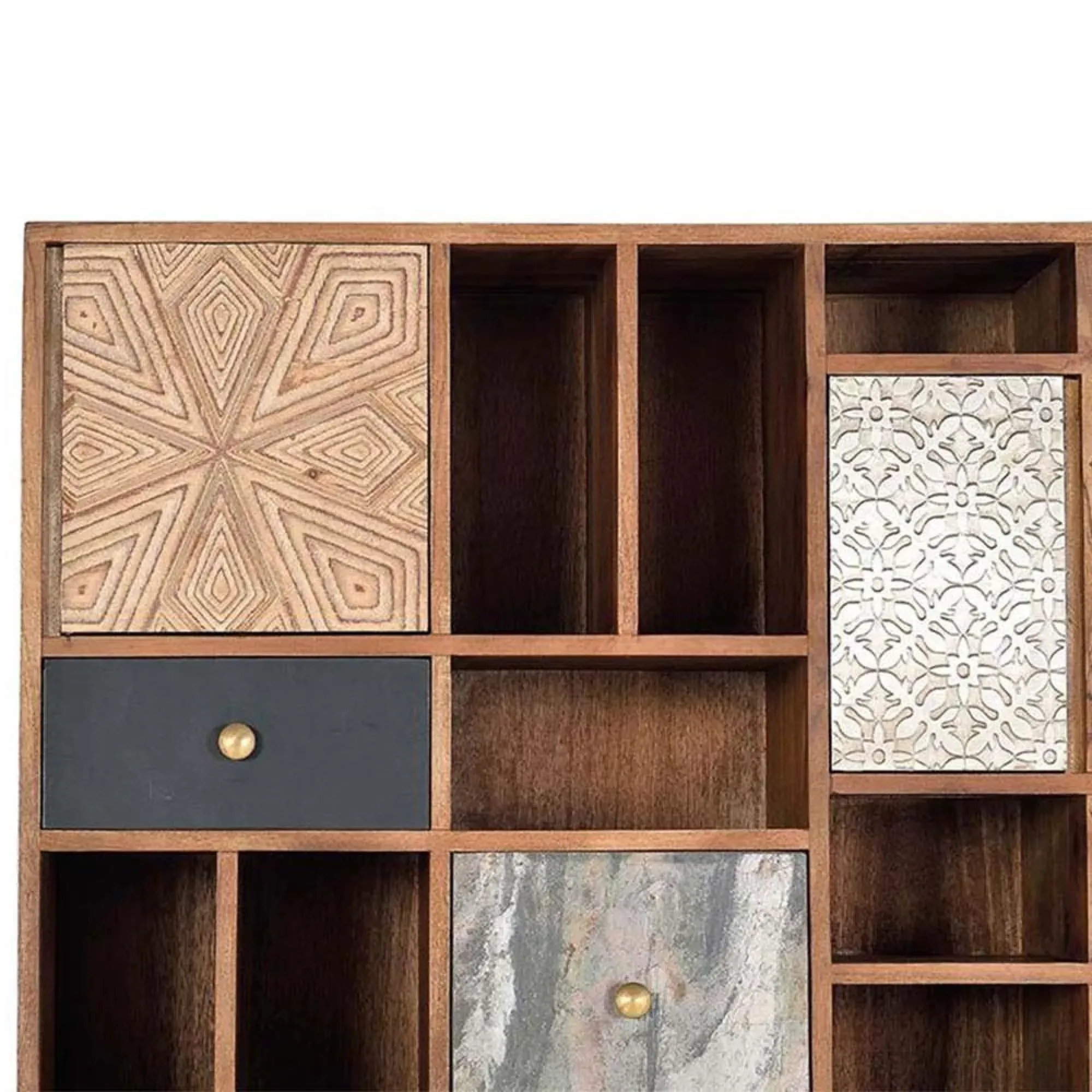 Bonham Multi Door Bookcase - Mango Wood