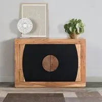 Braylee 2 Door Small Sideboard - Natural, Acacia Wood