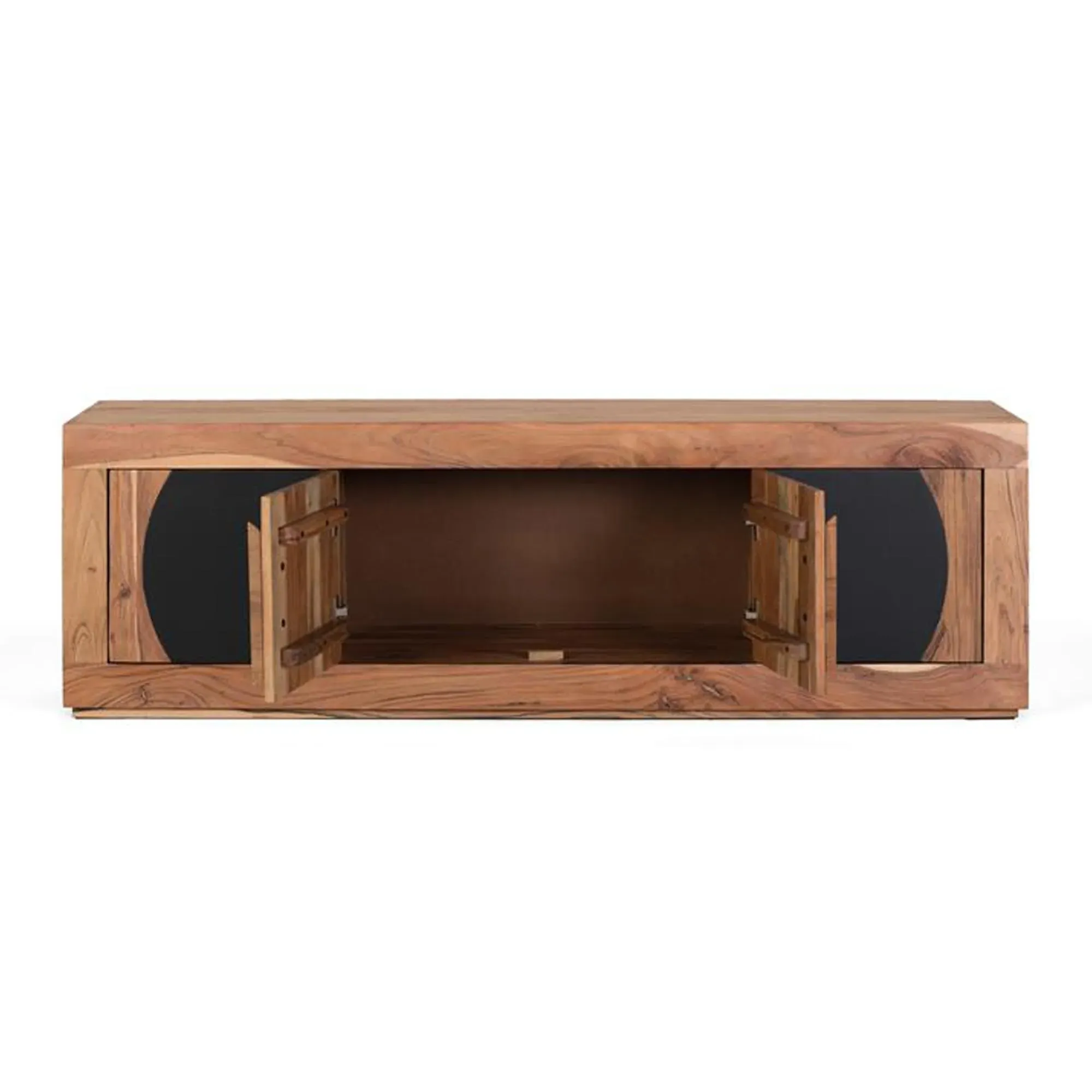 Braylee 2 Door TV Unit - Natural, Acacia Wood