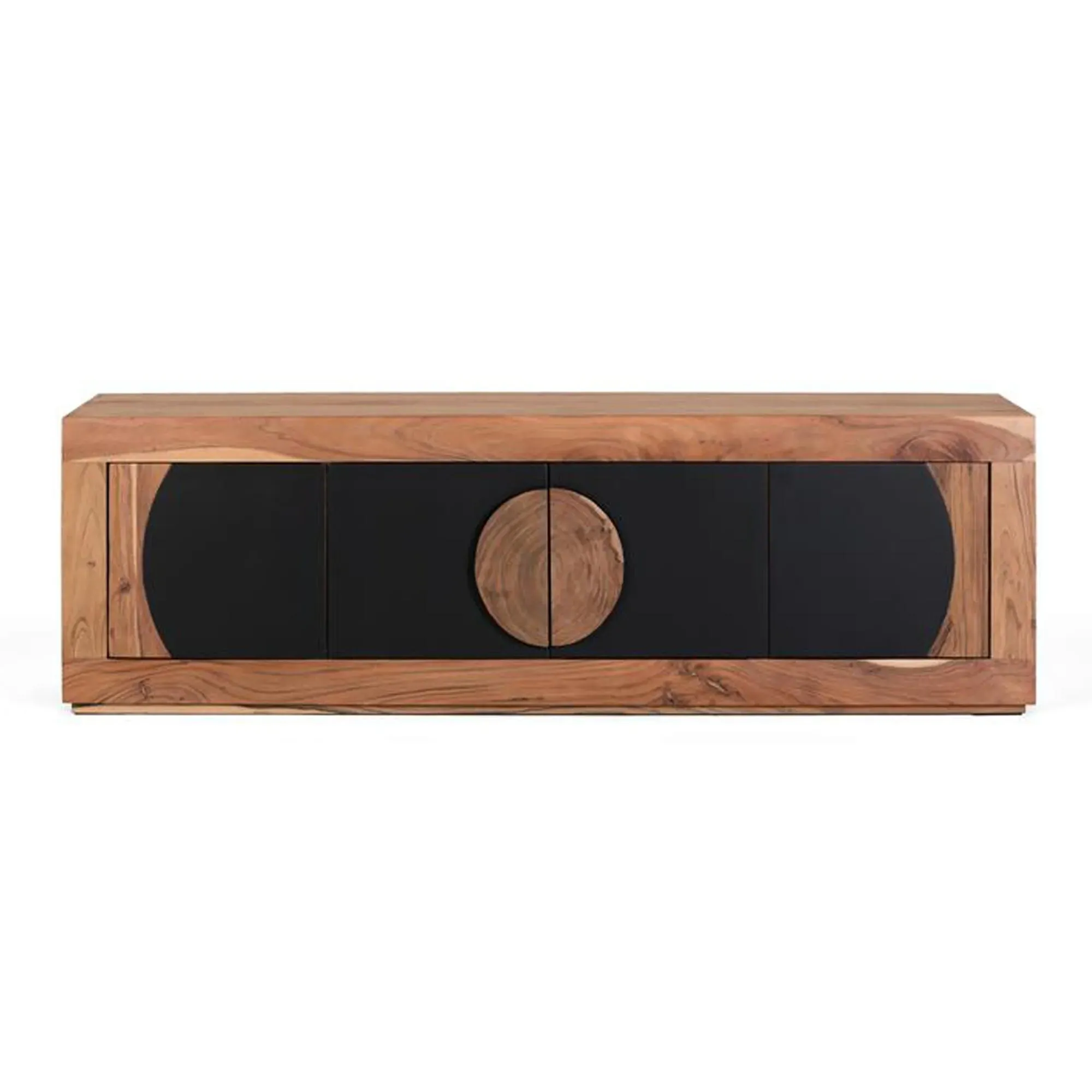 Braylee 2 Door TV Unit - Natural, Acacia Wood