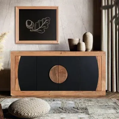 Braylee Large Sideboard - Natural, Acacia Wood