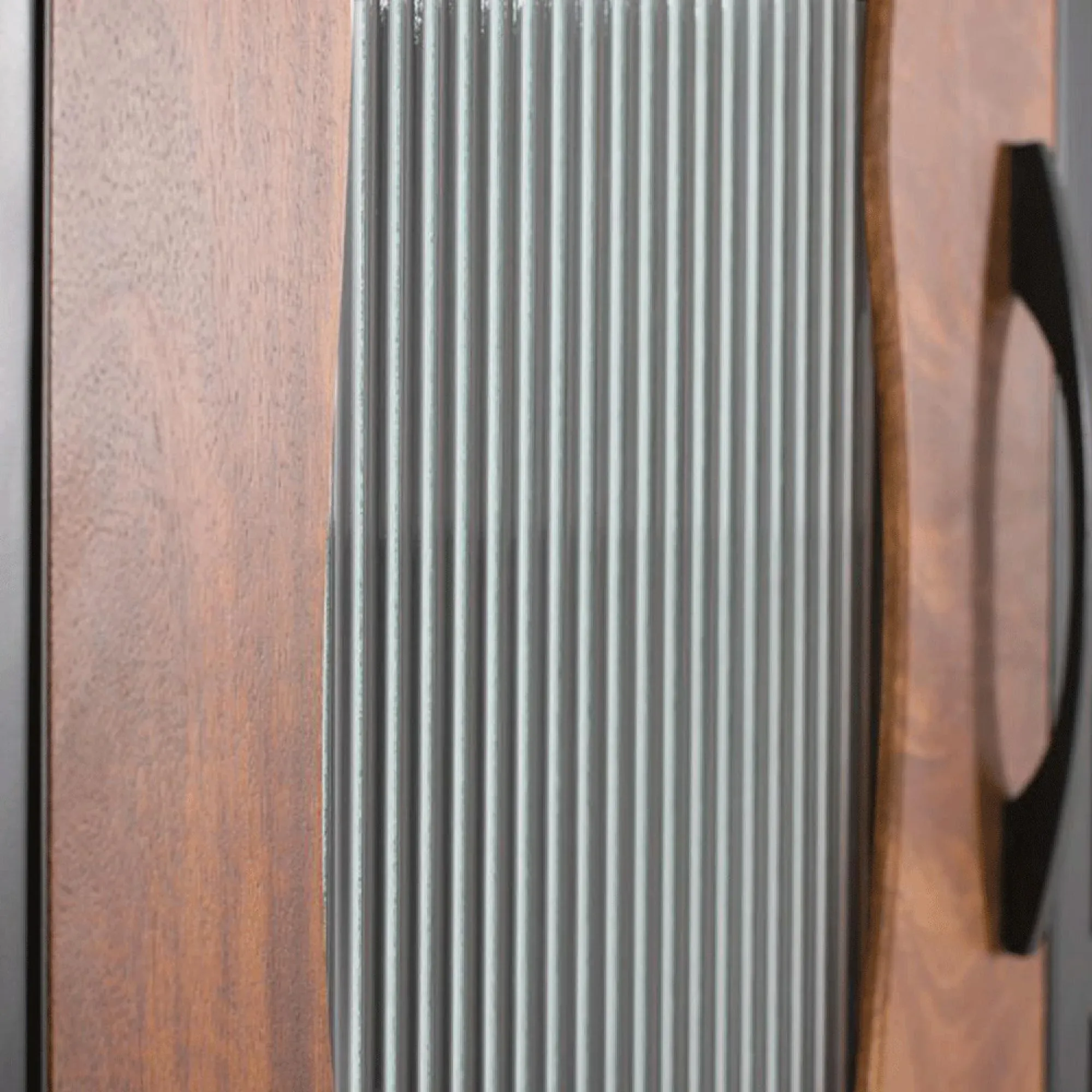 Brescia 1 Door Display Cabinet - Natural, Mango Wood