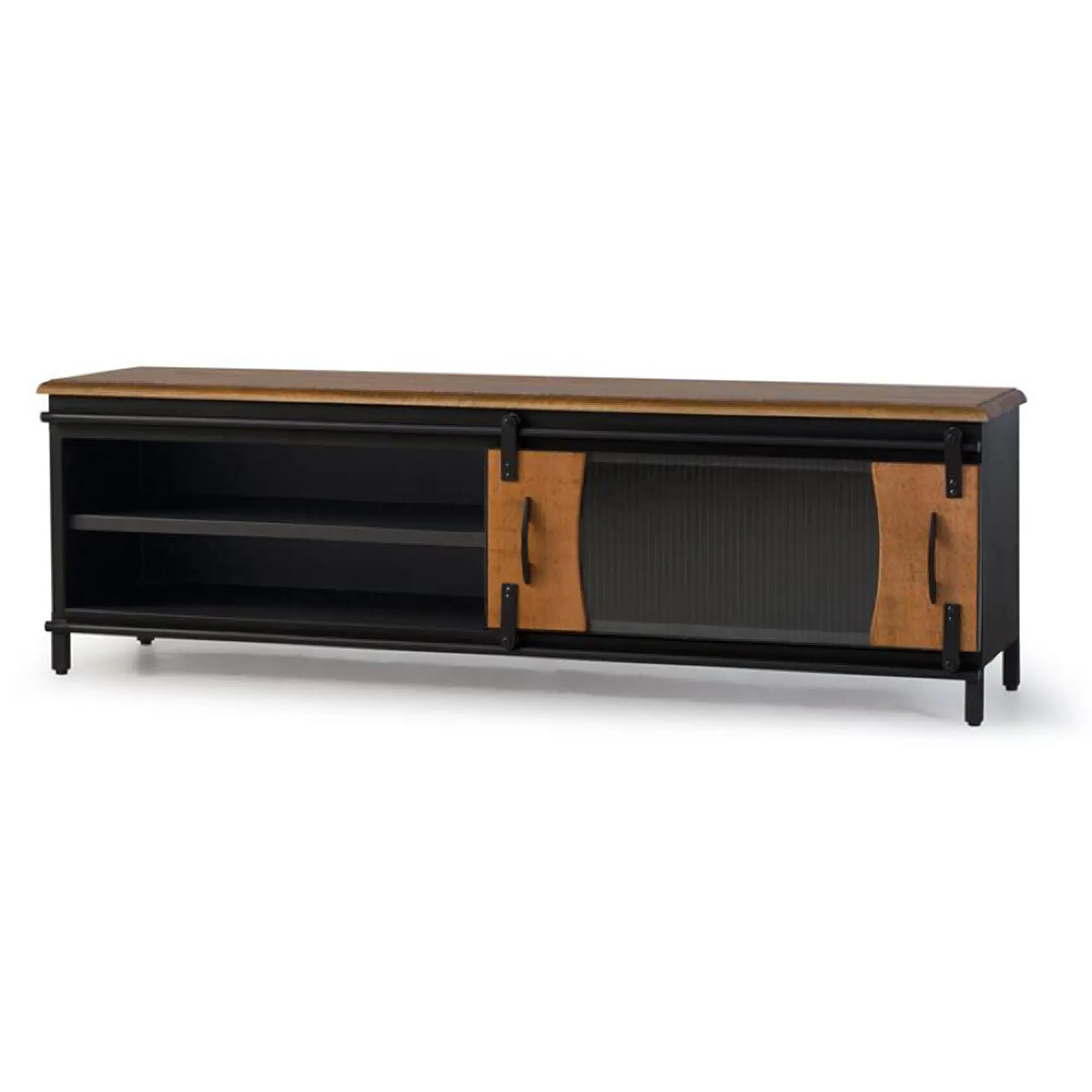 Brescia 1 Door TV Unit - Natural, Mango Wood