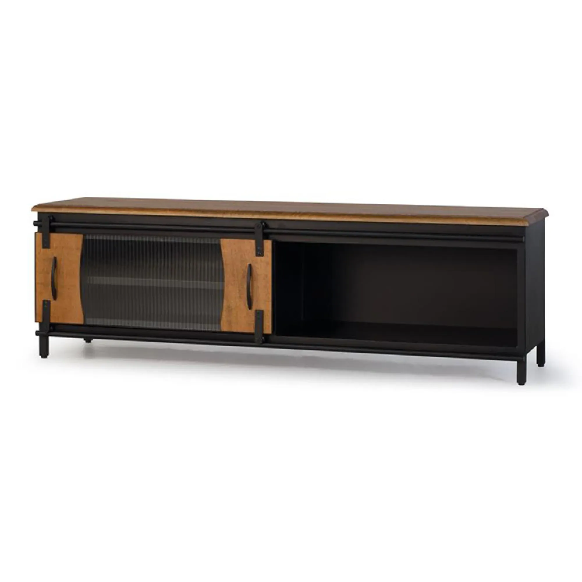 Brescia 1 Door TV Unit - Natural, Mango Wood