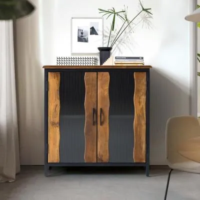 Brescia 2 Door Small Sideboard - Natural, Mango Wood