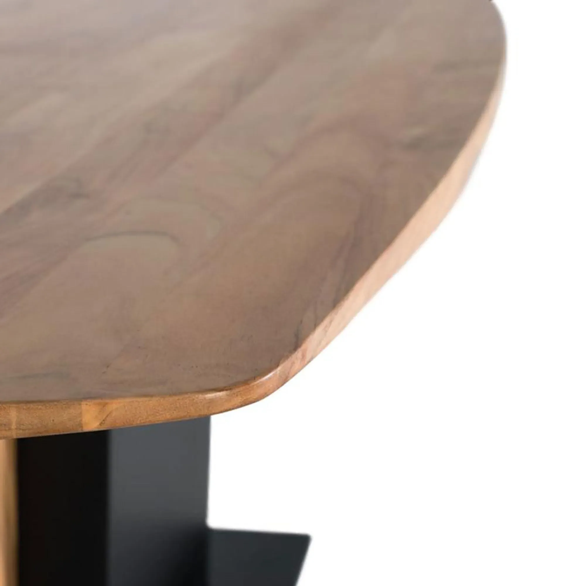 Brescia 6 Seater Pedestal Dining Table - Natural, Acacia Wood