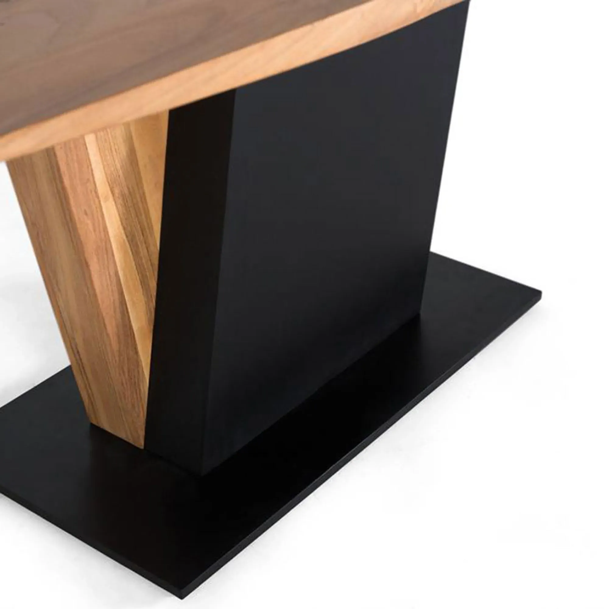 Brescia 6 Seater Pedestal Dining Table - Natural, Acacia Wood