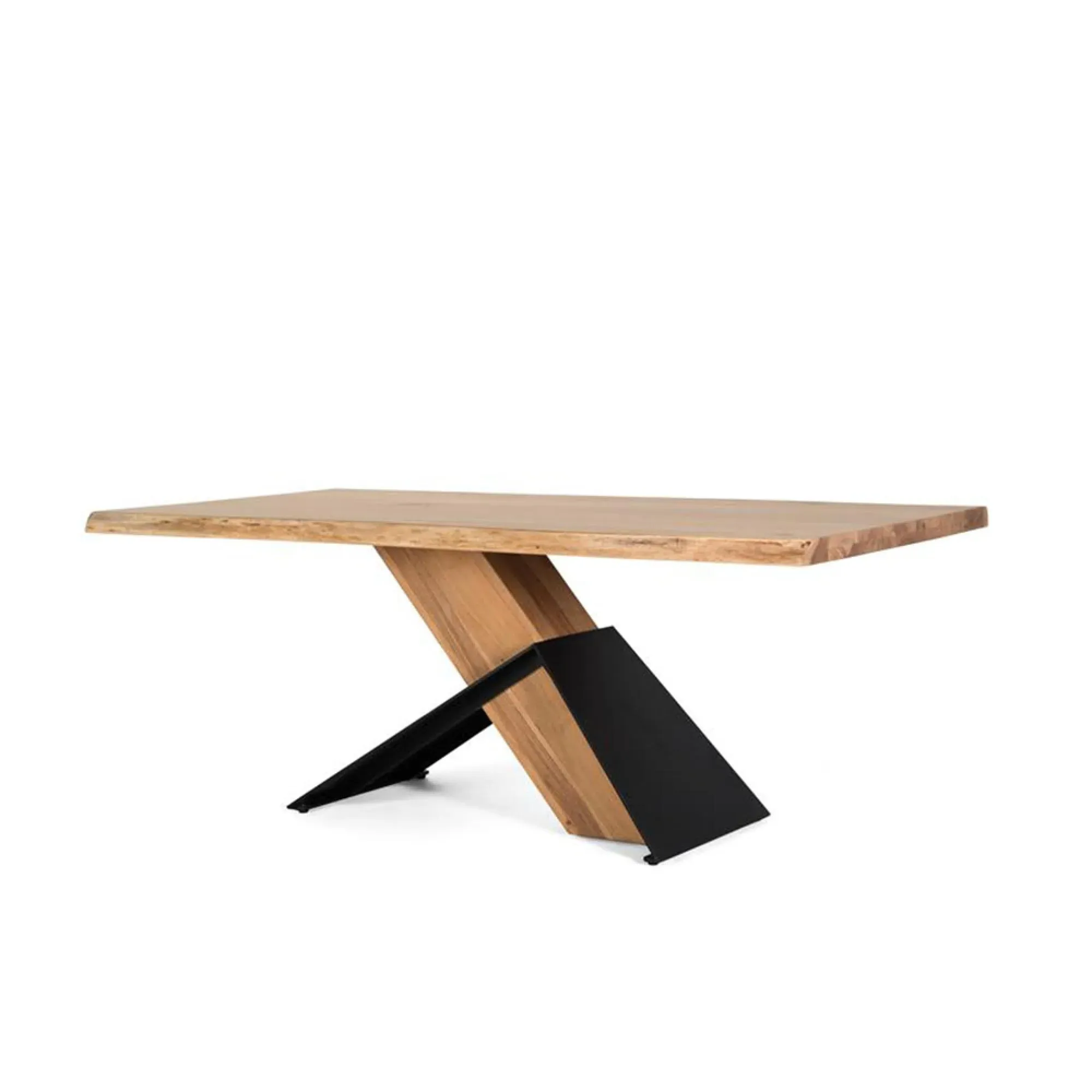 Brindisi 8-Seater Pedestal Dining Table - Natural, Acacia Wood