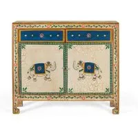 Bruci 2 Door Small Sideboard - Multicolour, Mango Wood