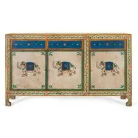 Bruci 3 Door Medium Sideboard - Multicolour, Mango Wood