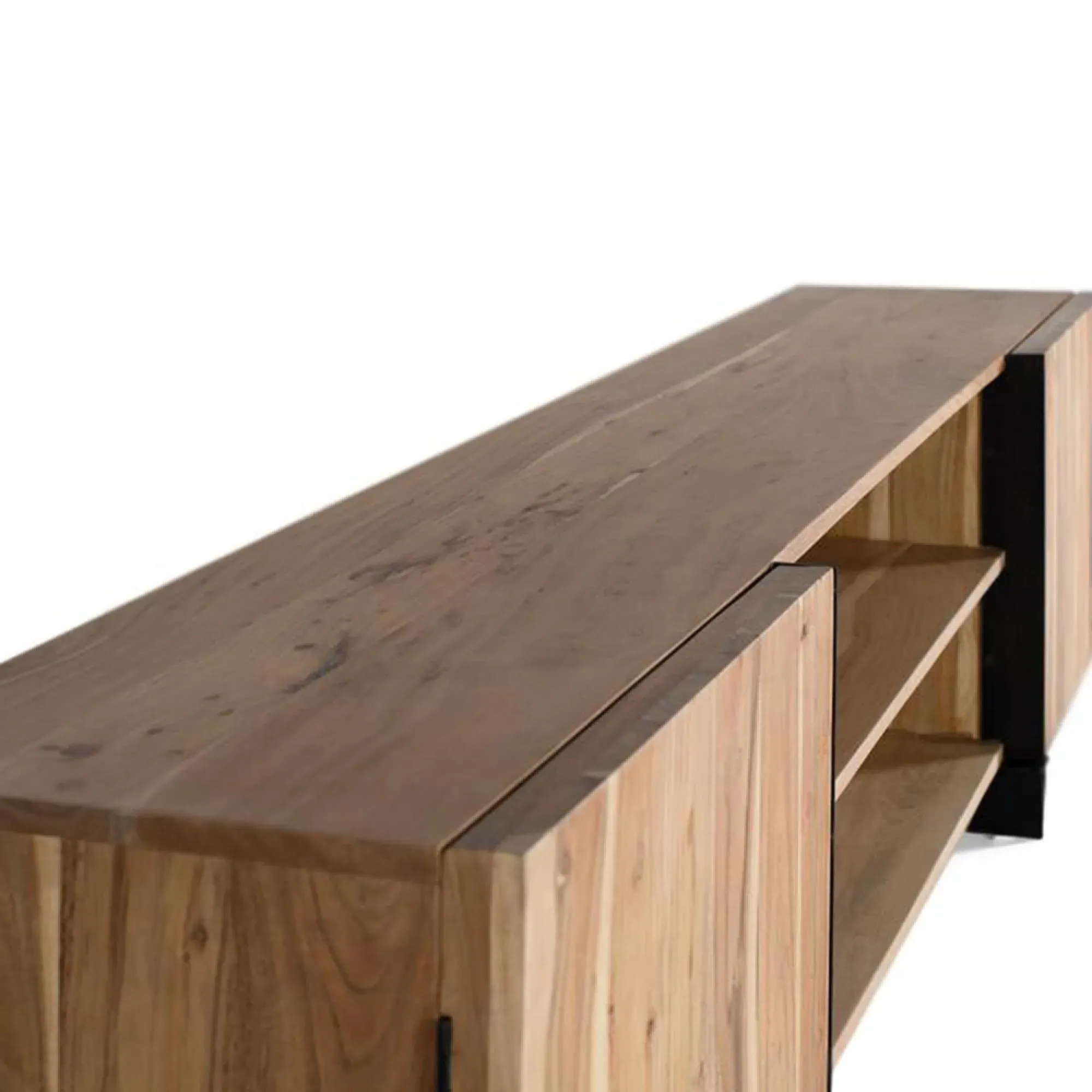 Cacavia 2 Door Large TV Unit - Natural, Acacia Wood