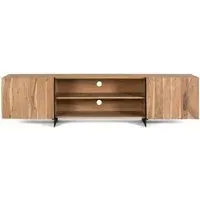 Cacavia 2 Door Large TV Unit - Natural, Acacia Wood