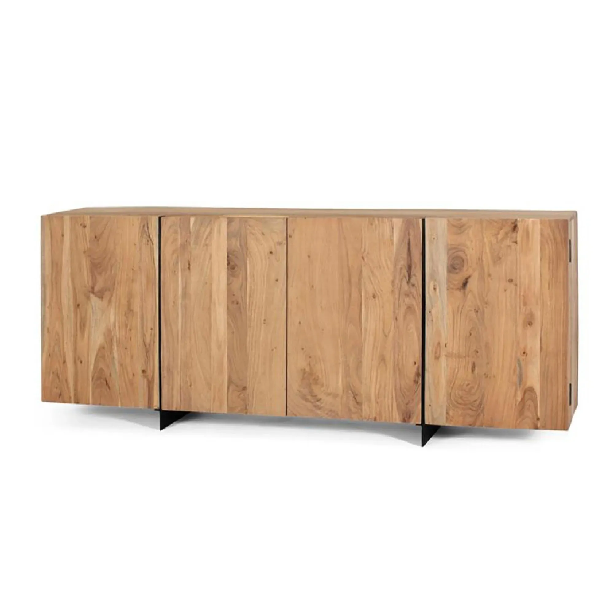 Cacavia 4 Door Sideboard - Natural, Acacia Wood