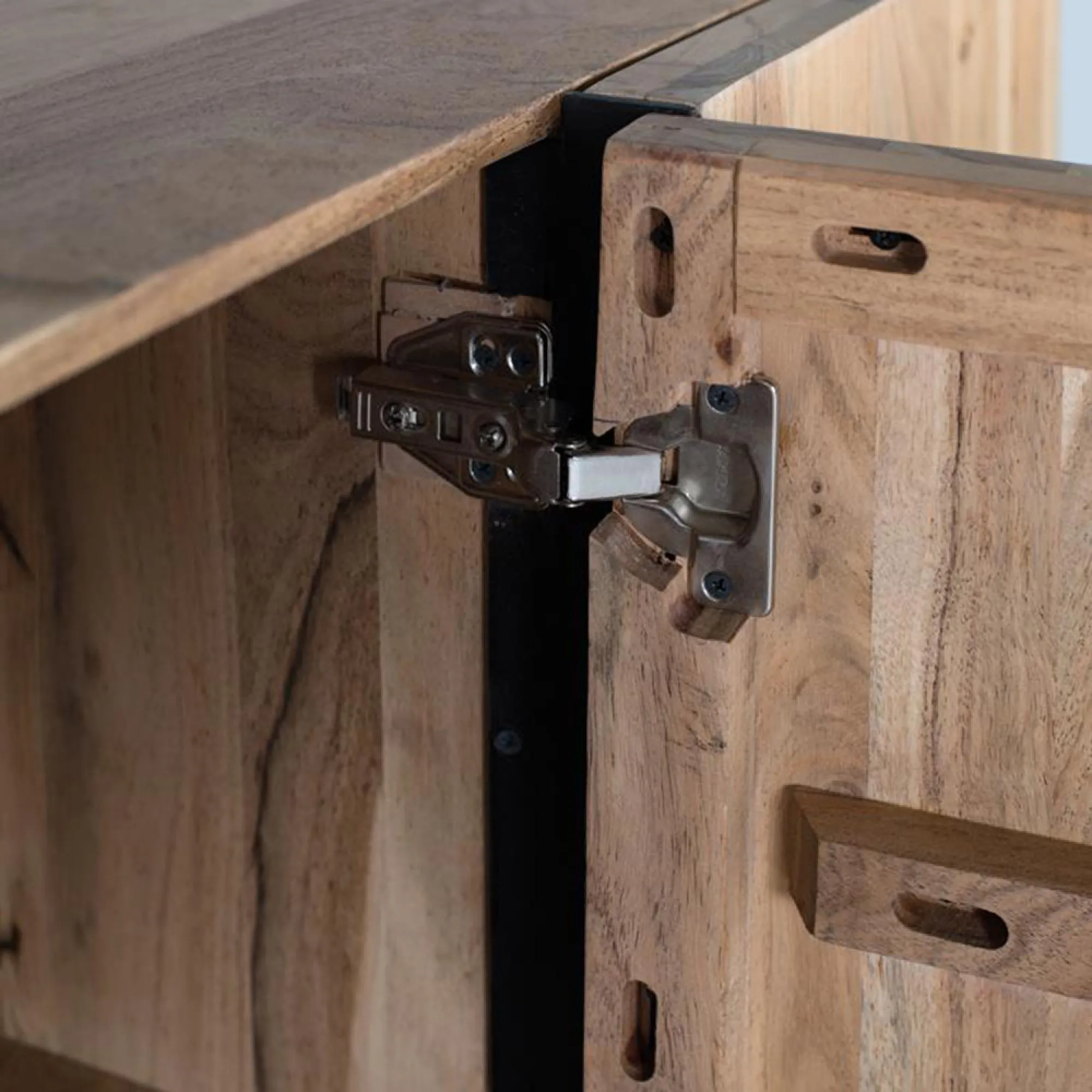 Cacavia 4 Door Sideboard - Natural, Acacia Wood