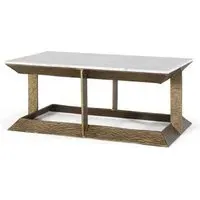 Caerfyrddin Coffee Table - White, Marble