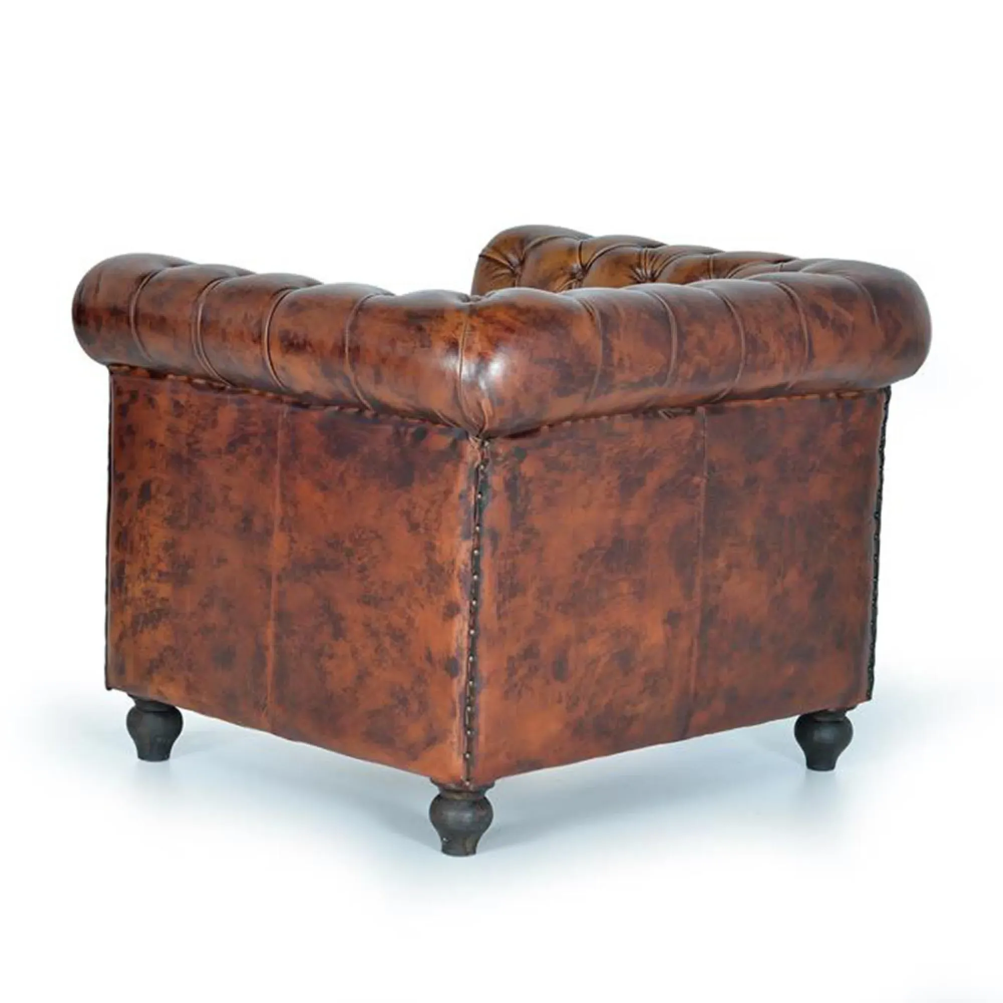 Calistoga Chester Armchair - Brown, Leather